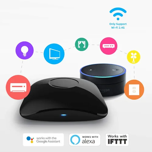 Imagen 2 del producto Broadlink-mando a distancia inteligente RM4 Pro, dispositivo Universal para automatización del hogar, IR, RF, WIFI, funciona con Alexa y Google Home