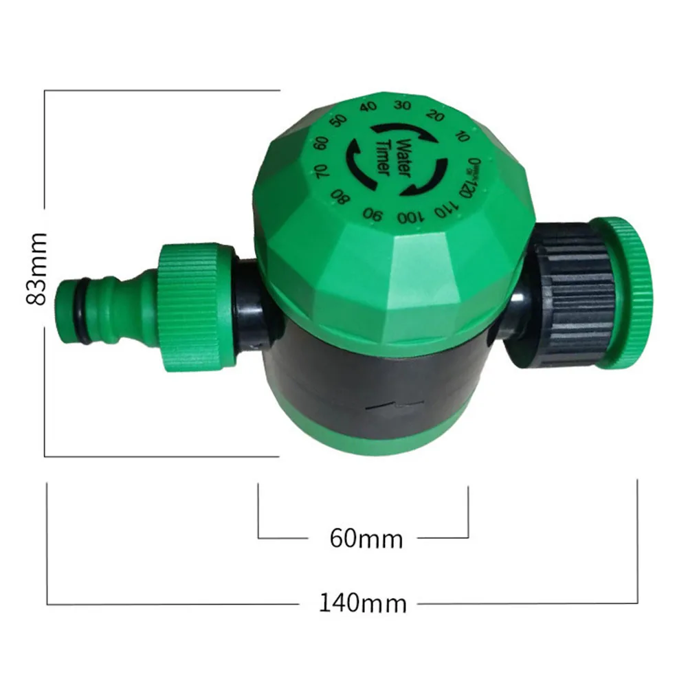 Automatic Mechanical Garden Watering Timer Green ABS Irrigation Controller For Outdoor Lawn Plant Hose System Two Hour Setting
