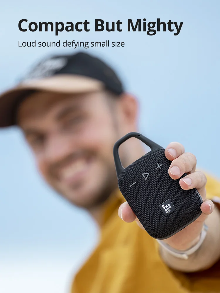 Tronsmart Mirtune H1 Speaker Bluetooth Portable Speaker with Hook, IPX7 Waterproof, 20H Playtime, TWS, for Camping, Hiking