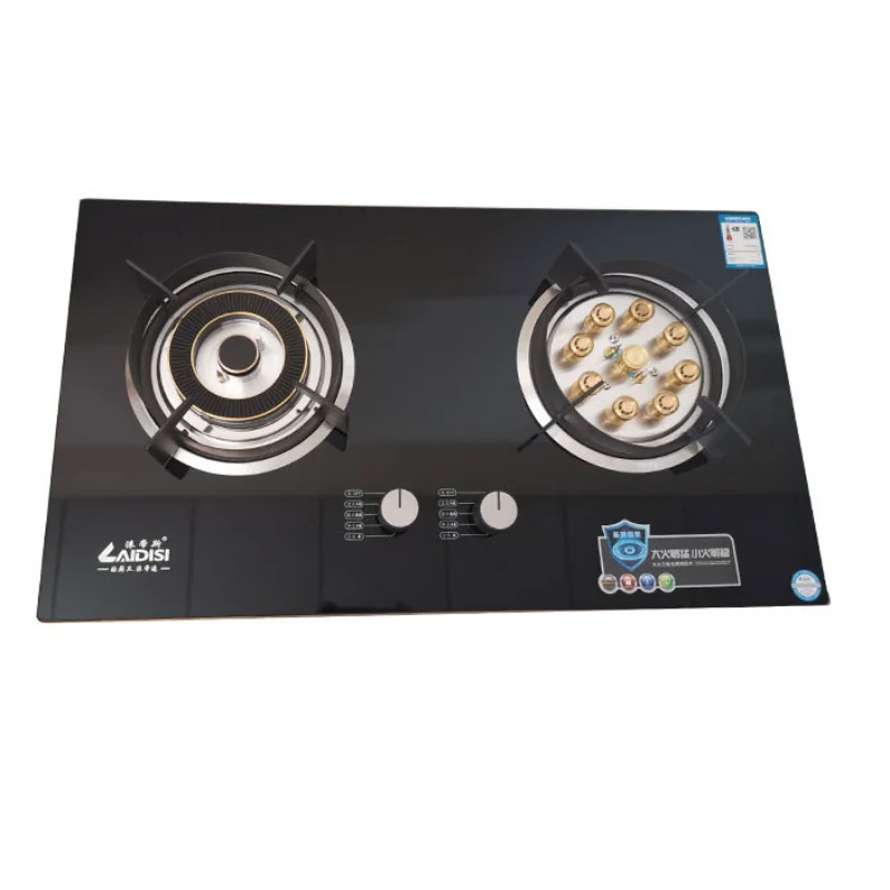 Gas Desktop & Embedded Type Ceramic Glass built-in Gas Cooktops 2burner gas range