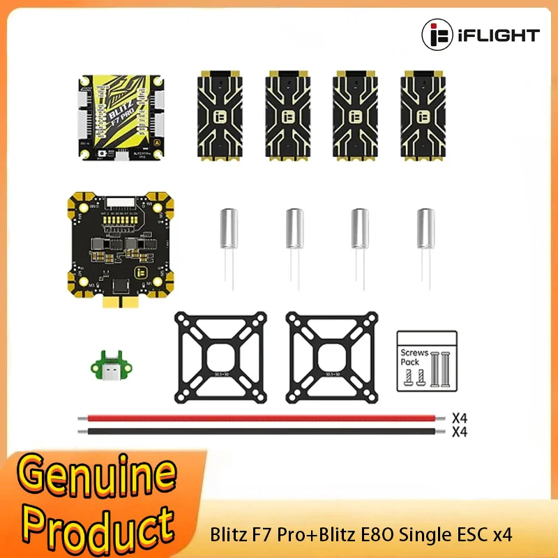 IFLIGHT BLITZ F7 Pro 4-8S 512MB VTX Flight Controller Blitz E80 4-IN-1 Pro Single ESC for FPV Racing Drone