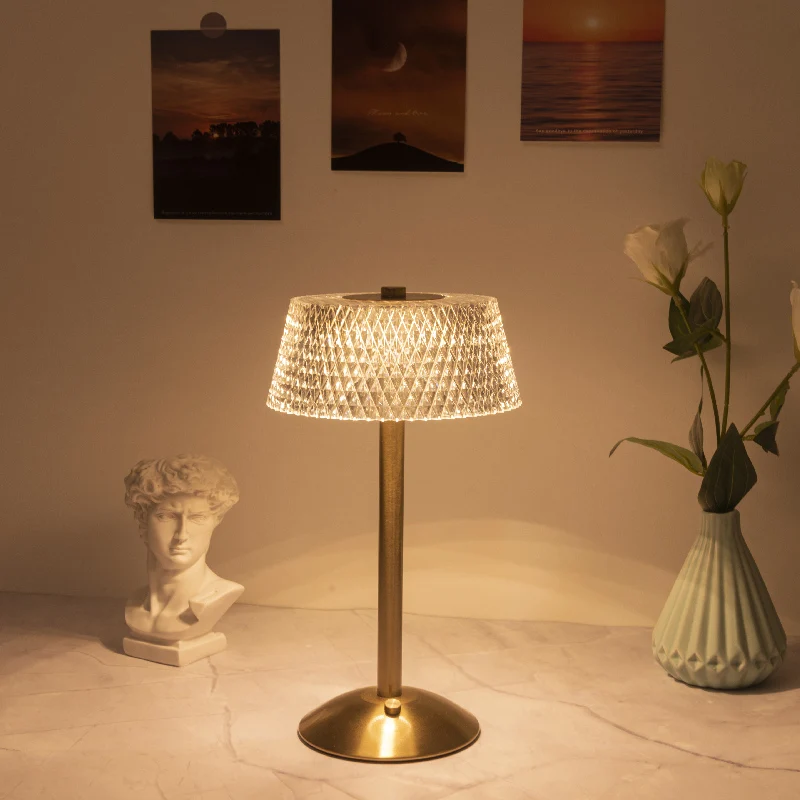 LED USB Charging Touch Dimming Table Lamp Coffee/Bar/Hotel/Bedroom Decorative Atmosphere Lamp