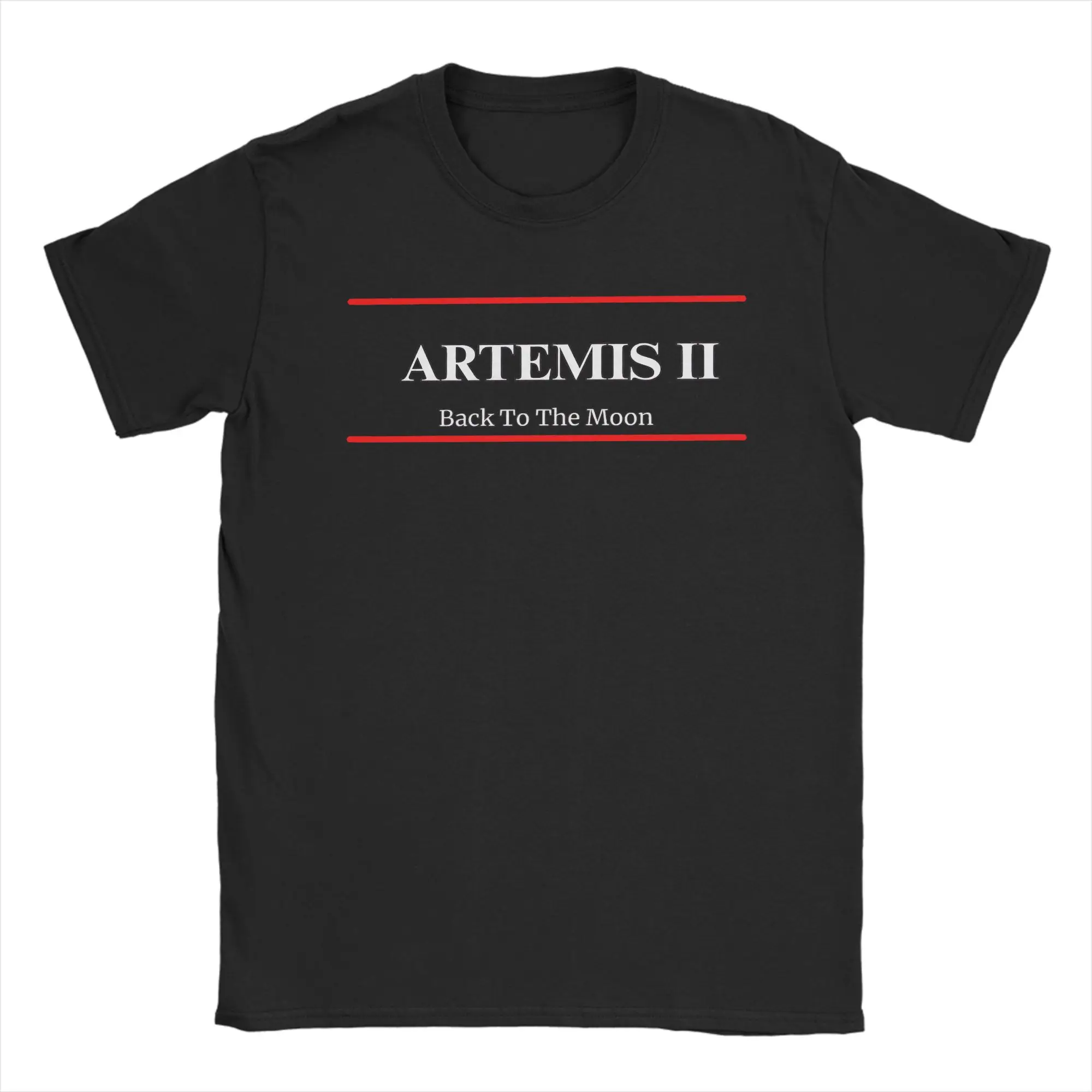 Artemis Ii Back To The Moon Without Background  Cotton T Shirt For Men Summer  Y2K Retro T-Shirts O Neck Harajuku Tee Shirt Tops