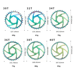 VXM-Plateau rond pour vtt, pièces de manivelle, décalage de 1/3/6mm, 30T/32T/34T/36T/38T/40T