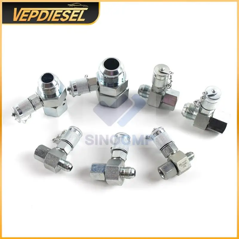 

7шт JIC-37 ° Тип гидравлических поворотных тройников для экскаватора UNF 1-5/16 1-1/16 7/8 3/4 9/16 1/2 7/16 60MPa тройник содержит