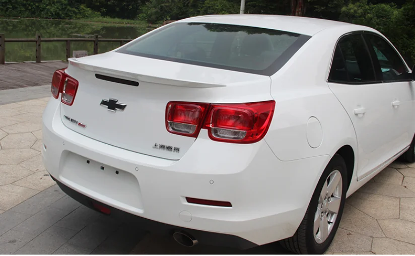 For Malibu Spoiler ABS Material Car Rear Wing Primer Color Malibu Rear Spoiler For Chevrolet Malibu Spoiler 2012-2015