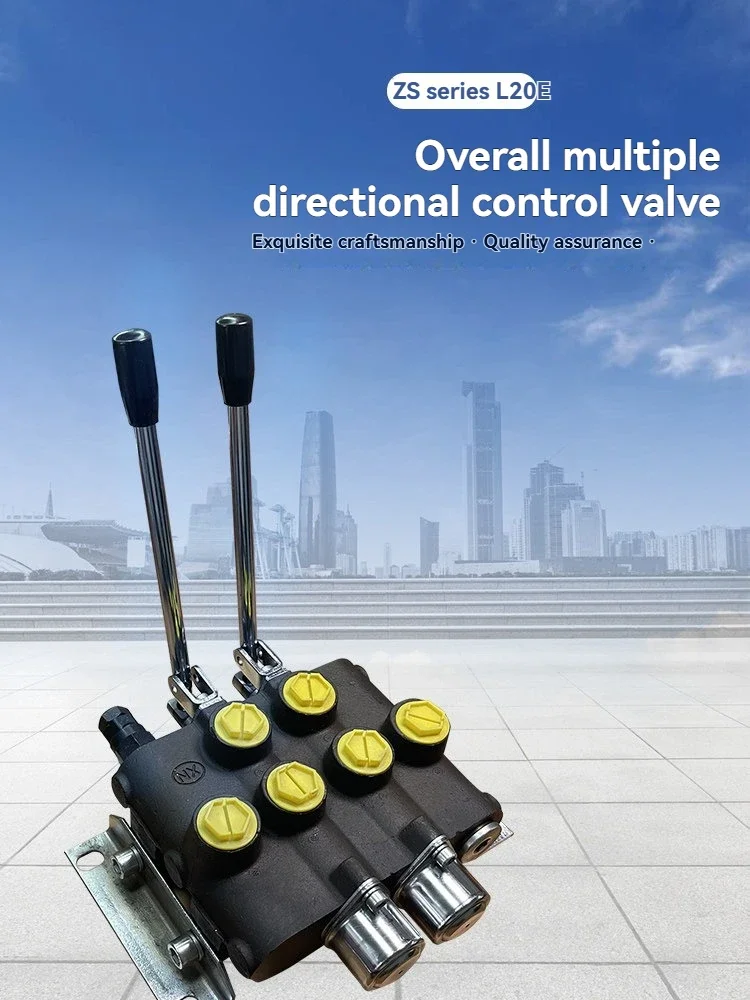 ZS-L20E-2 Large Flow Multi-way Reversing Valve Distribution Forklift Agricultural Machinery Pressure Regulation Control Cylinder