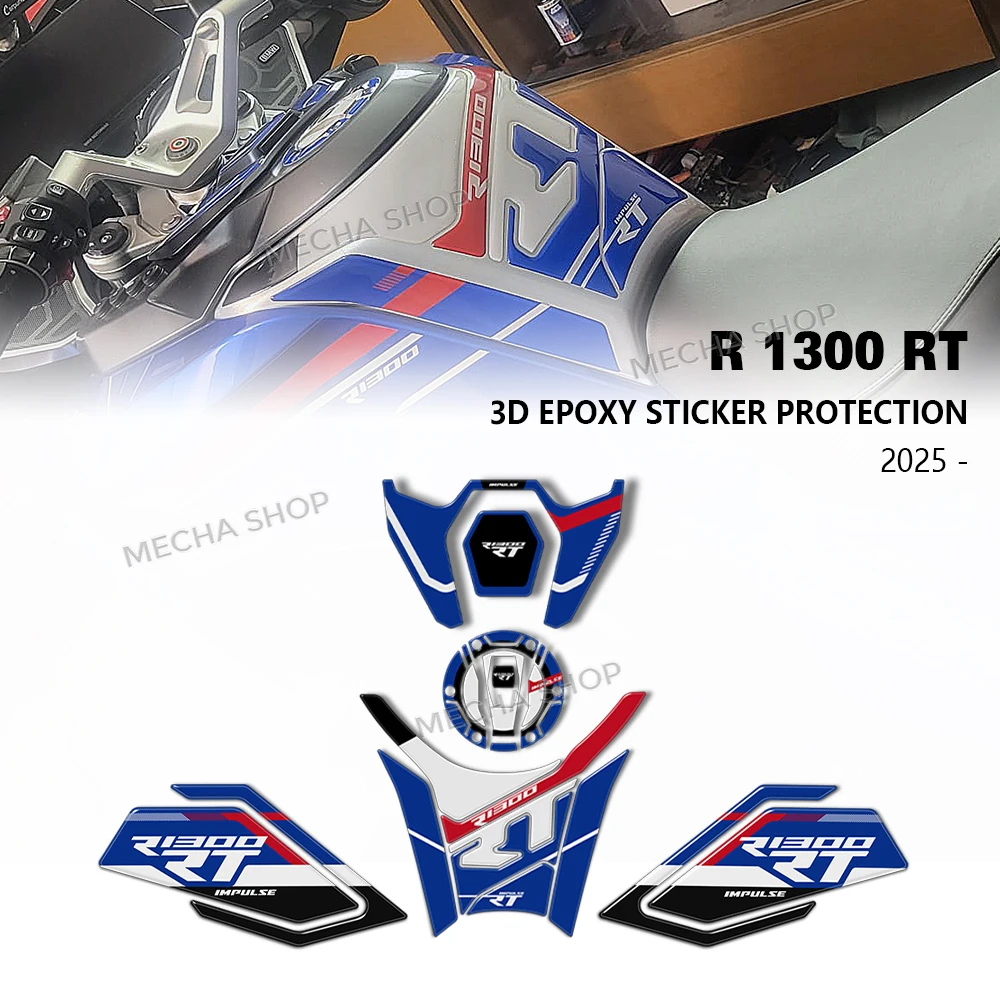 

Для R 1300 RT R1300RT 2025 тройной черный аксессуар для мотоциклов, накладка на бак