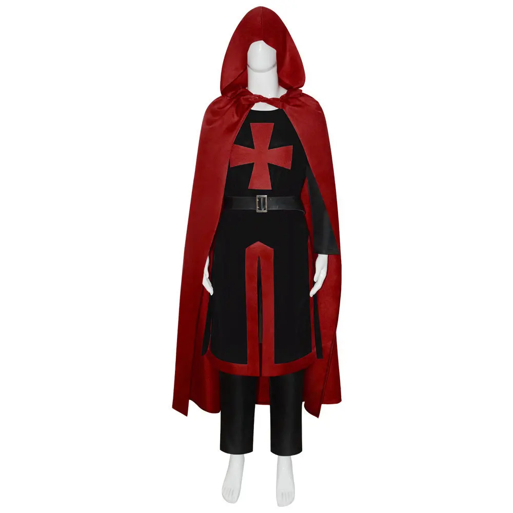 Disfraz de Caballero Medieval, Conjunto Cleto, orme de Guerrero de la Legión Cruzada de loween, Ropa Étnica para Ac...