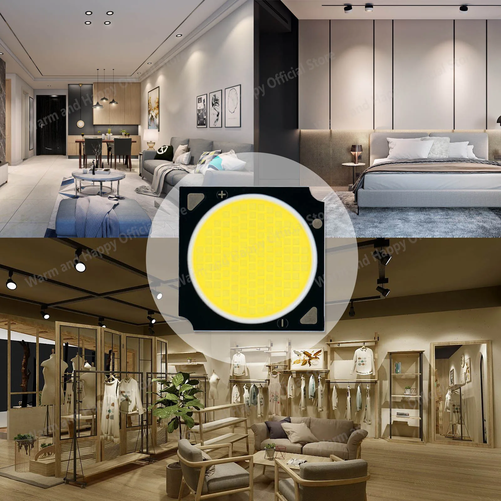 

10pcs a lot 10-30W 15-40W 20-60W DC36-39V 6500K/4000K/3000K 16mm 18mm 19mm LED COB indoor light bulb chip spotlight tube light