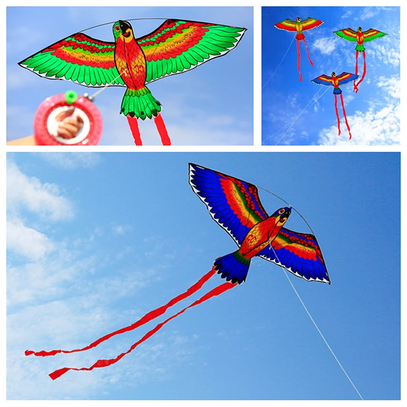 

Parrot kites flying toys for children kites reel weifang kites factory outdoor toys foil kitesurf big wind kite colorful flying