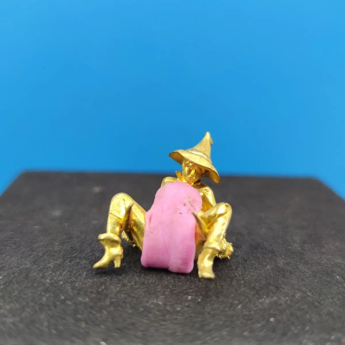 

Solid Brass Girl Figurine, Vintage Finish Statue, Mini Desktop Decor for Home Office, Unique Collectible Art Gift