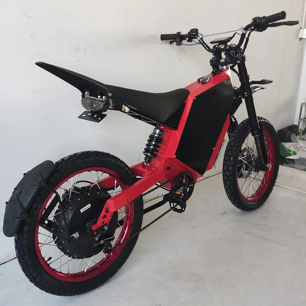 Factory Price 21\'\' Fat Tire Mountain Electric Bike 8000w 15000w 20000w Stealth Bomber Enduro Bike 72V Electric Bicycle