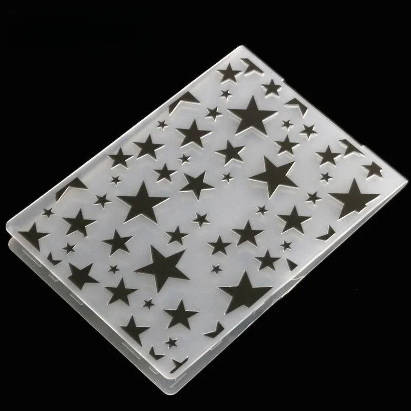 New Arrival 3D Embossing Folder Transparent Embossing Plastic Plates Design For DIY Paper Cutting Dies Scrapbooking 10.5x14.5cm