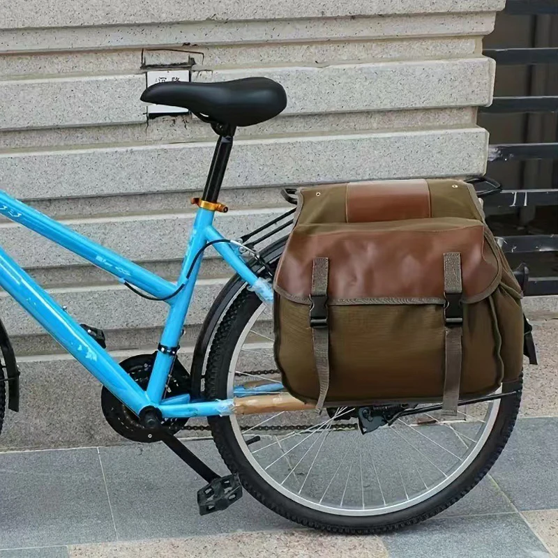 

New Motorbike Bag Large Capacity Waterproof Canvas Panniers Box Side Tools Pouch For Motorcycle Riding Travel