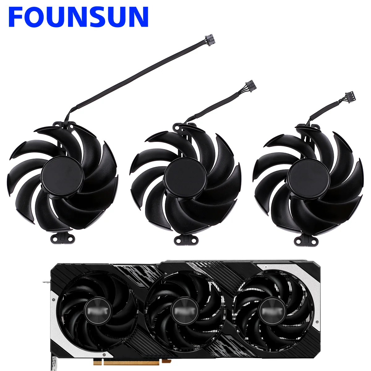 

RTX4080 90mm TH9520B2H-PCB01 Cooling Fan for Palit RTX 4070 Ti 4080 4090 GameRock GamingPro JetStream OC Graphics Card Cooler