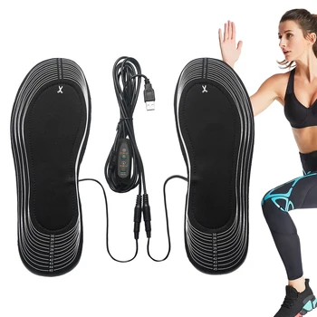 מחומם נטענת מים usb עמיד למים usb 40 ℃ טמפרטורה קבועה insoles חימום סיבי פחמן חימום חום