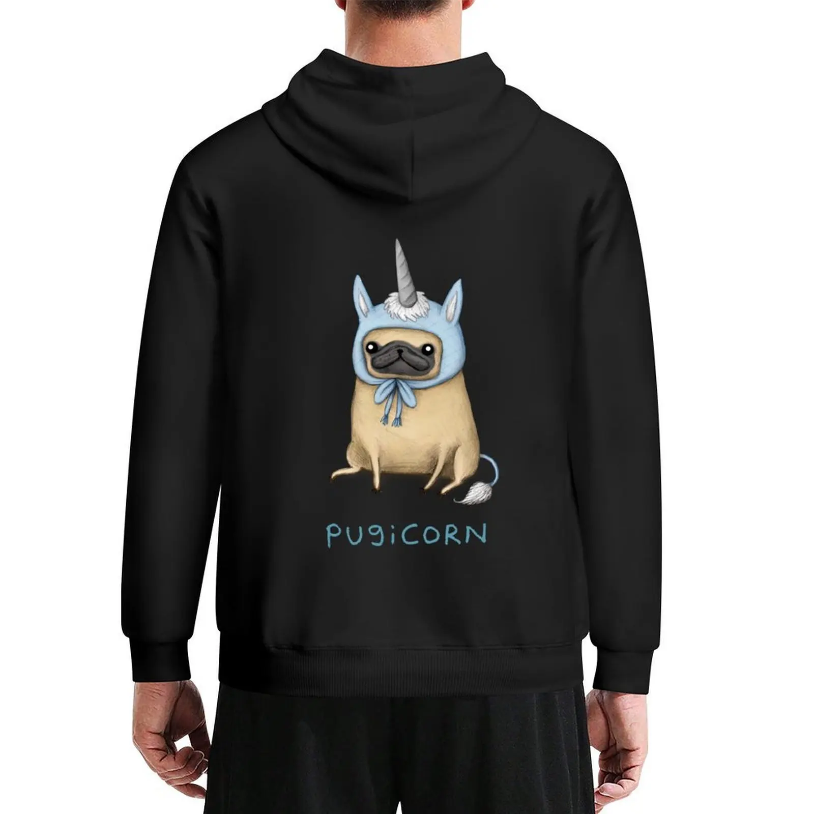 

Pugicorn - Fawn Hoodie men's sweat-shirt anime clothes men's sweat-shirt set mens clothing man hoodie