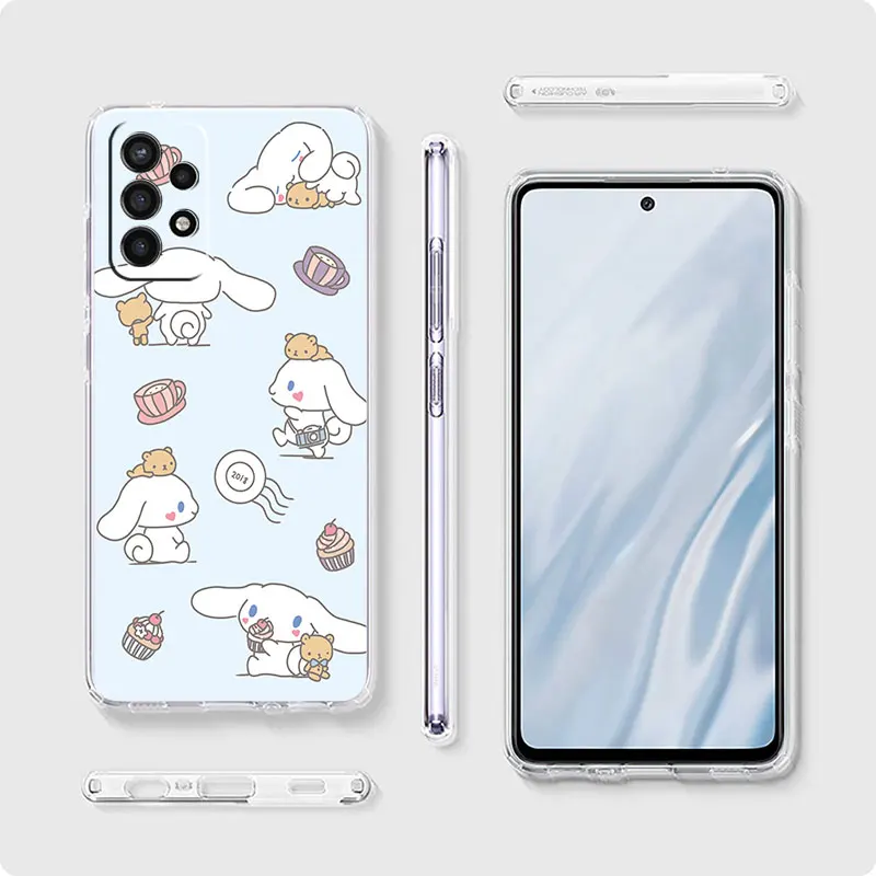 Case for Samsung Galaxy A33 A53 A52 A41 A31 A32 A71 A22 A13 A11 A72 A73 A51 A21s A12 A23 Cover cute Sanrios Cinnamoroll