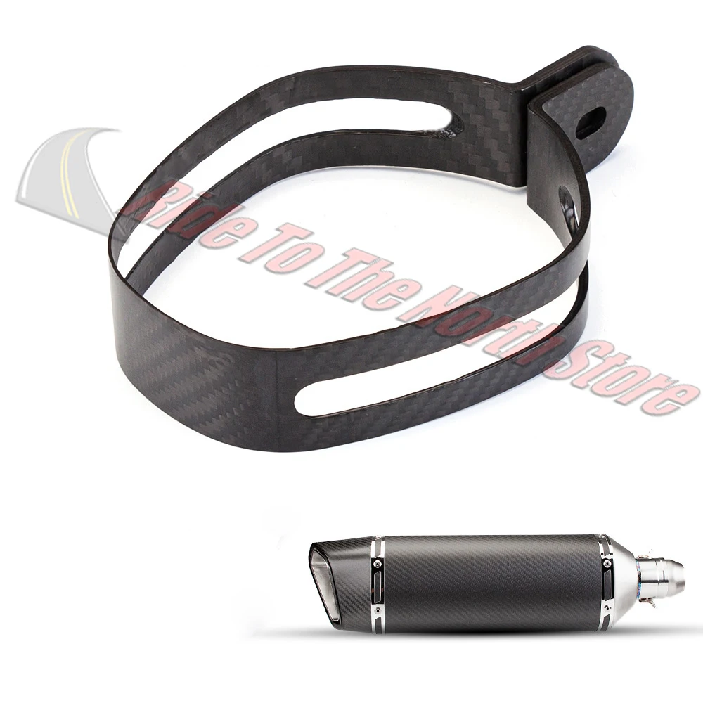 For SC project Arrow Yoshimura AK Brother Mivv Leovince Austinracing Etc Exhaust Pipe Fixinig Clip Real Carbon Fiber Fixed Clamp - view 6