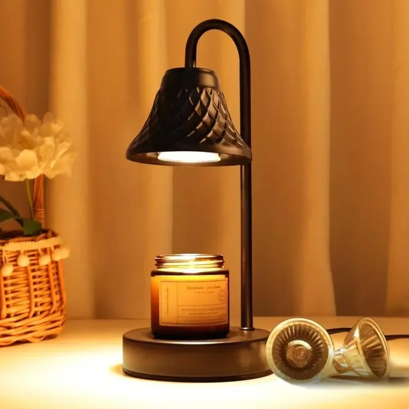 Metal Electric Candle Warmer Lamp with Dimmer: Wax Melt Warmer with Timer