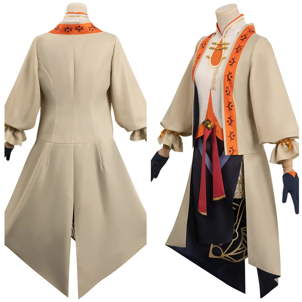 Purah Cosplay Costume Women Dress Coat Outfits Halloween Carnival Party Suit