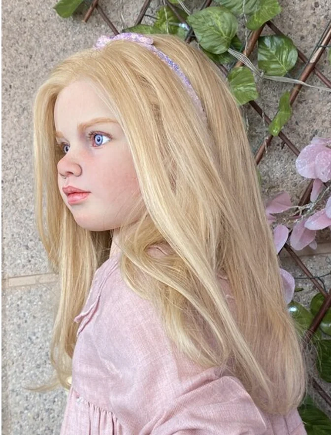 Exclusive Supply 42inch 4kg Reborn Baby Gabriella Hand-Rooted Supper Long Hair Painted Finished Huge Girl With Cloth Body