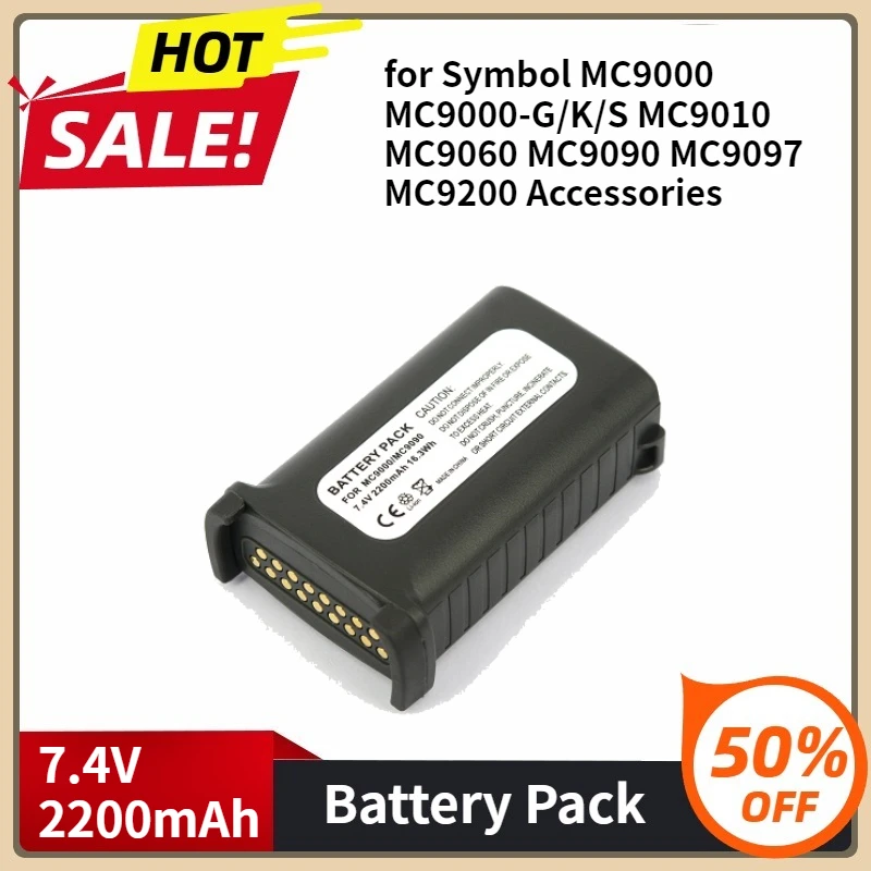 

Digital Battery for Symbol MC9000 MC9000-G/K/S MC9010 MC9060 MC9090 MC9097 MC9200 Accessories 7.4V 16.3WH 2200mAh