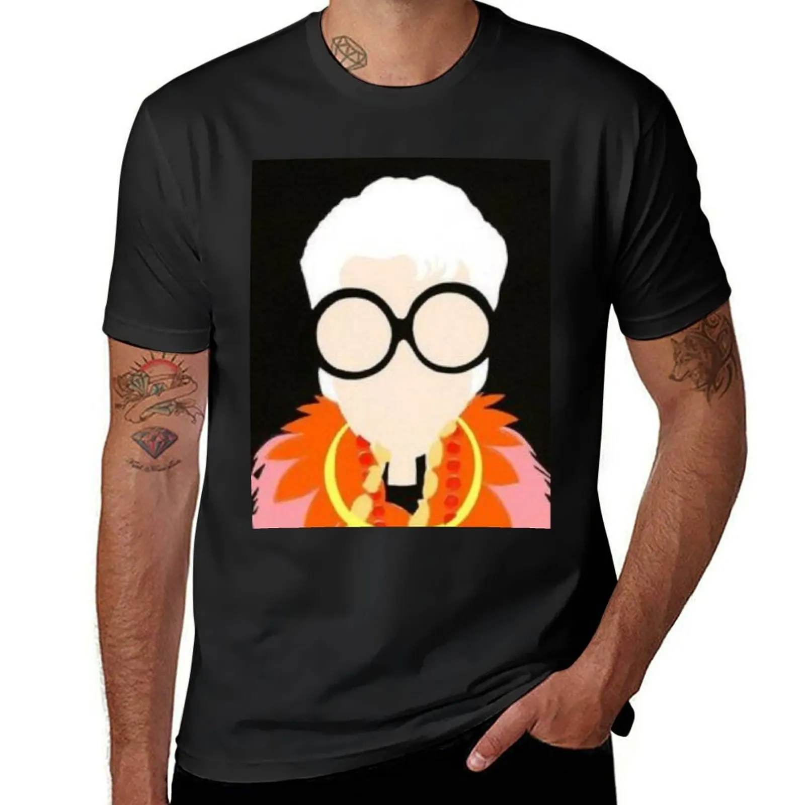 

Copy of iris apfel T-Shirt animal prinfor boys sweat summer top fruit of the loom mens t shirts