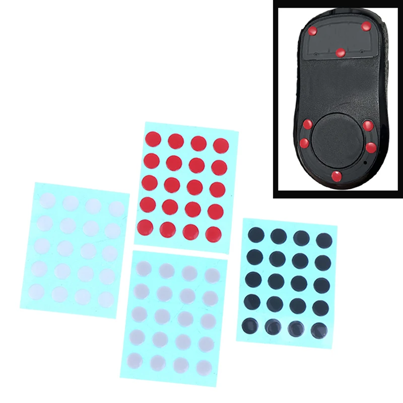 20Pcs 6.5MM Diameter Small Dots Foot Pad Universal Mouse Glide Skates For Rubberized Mouse Foot Glide Feet Sticker