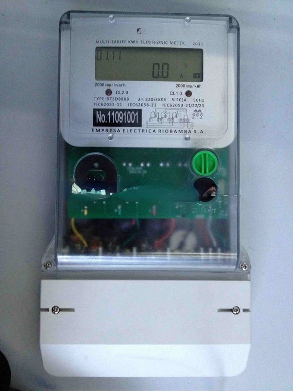 3 phase 4 wire electricity SMART meter electrical