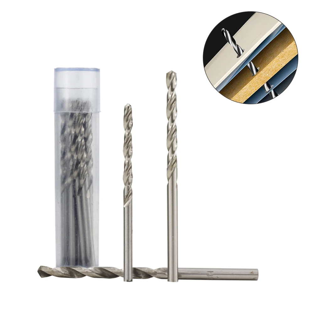 0.6~4mm High-Speed Steel Twist Drill Bit Set Straight Shank Drill Round Shank Drill For Wood Metal Steel Plate Hole Cutter Tools