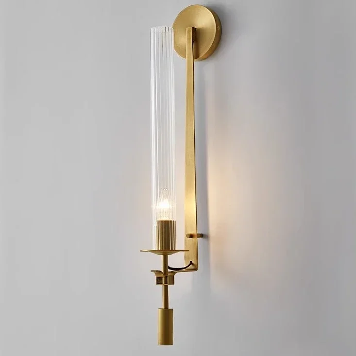 NONE Moderne LED-Wand leuchten Leuchte Wand leuchte kreative Gang Schlafzimmer Wohnzimmer Dekoration Hintergrund Deko Messing Wand leuchte 3