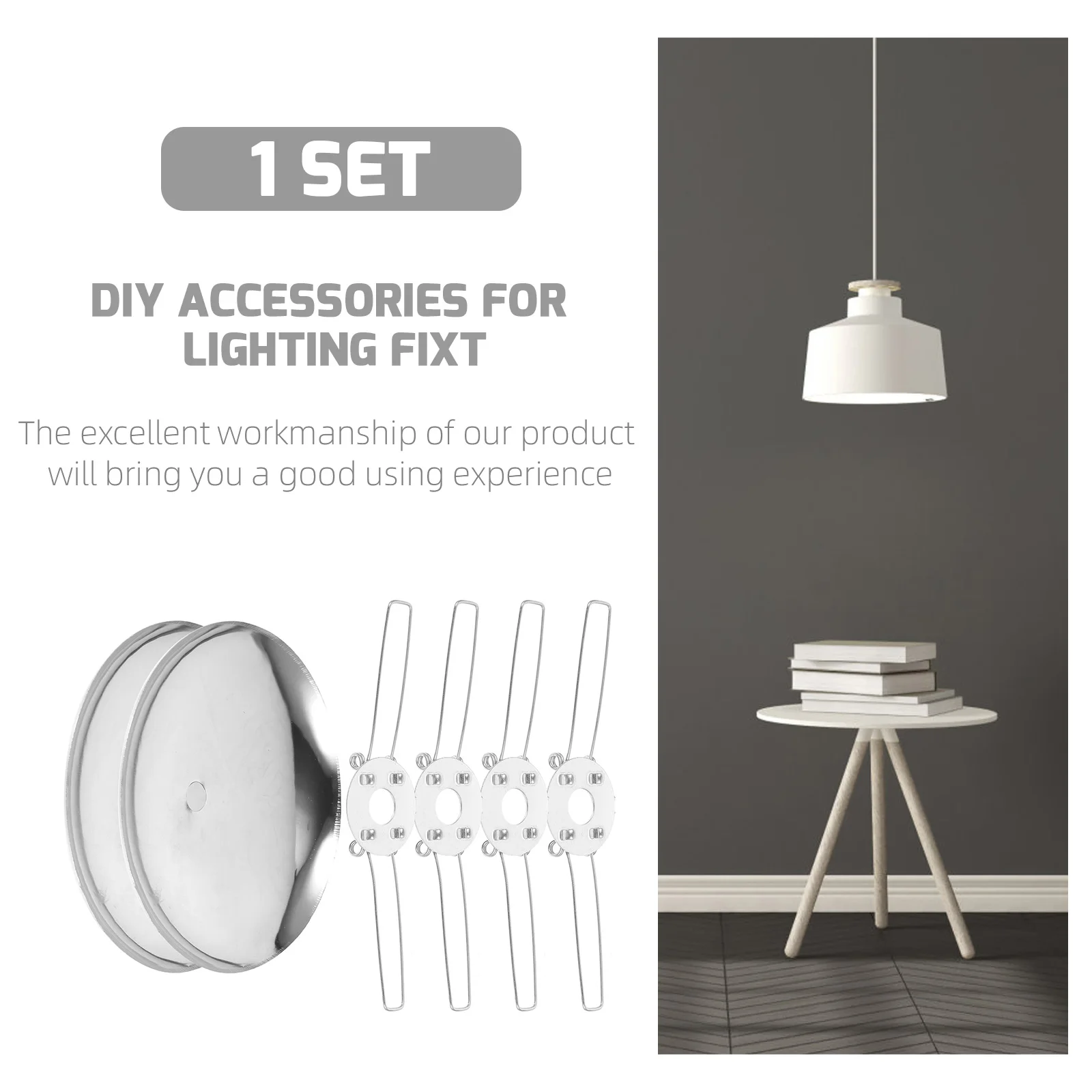 

1set Spring Buckle Bracket Lampshade Clips Iron Support Tray Accessories Diy Easy Install Living Room Bedroom Office Light Cover