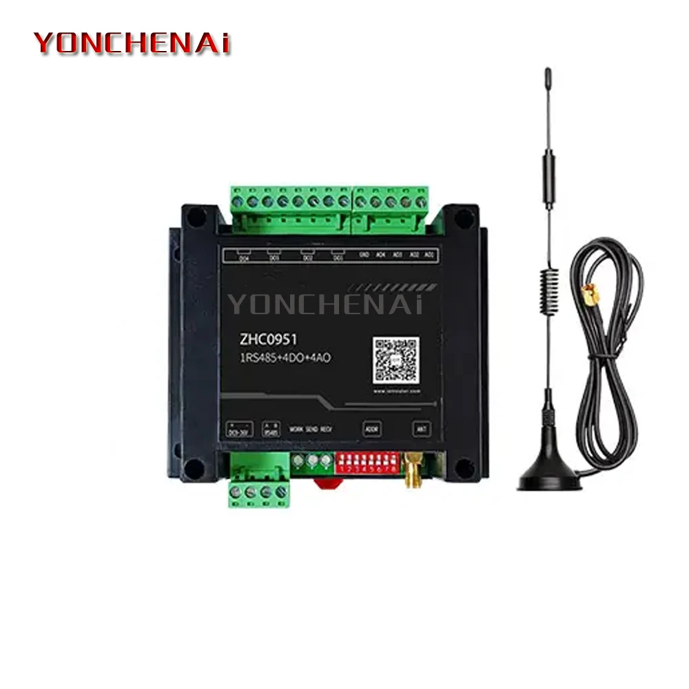 Unidade de Controle de Transmissão Sem Fio para Projeto IOT, LoRa, Modbus, IO Nó Analógico, Distância 5km, 433MHz