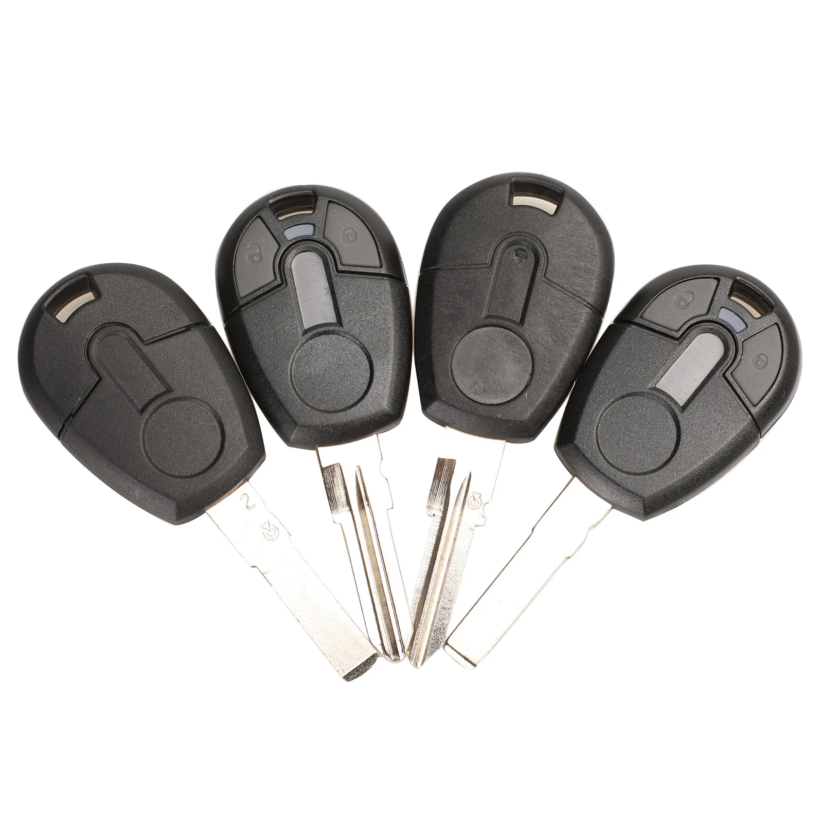 jingyuqin Replace 2 BTN Smart Remote Car Key Shell Cover For Fiat Positron Transponder Key Blank Case With SIP22/GT15R Blade