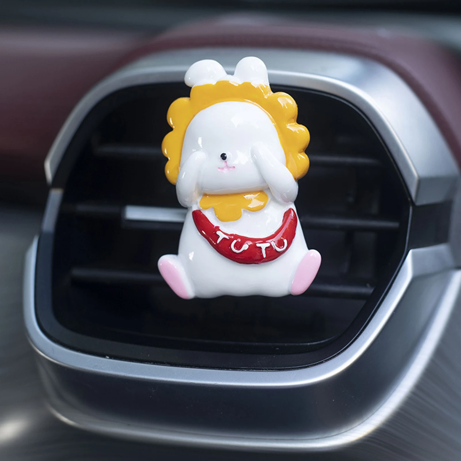 Car Air Vent Clip Car Decor Clip For Vent Cute Bunny Air Vent Clip Rabbit Car Air Fresheners Vents Clips Car Diffuser Clip Women