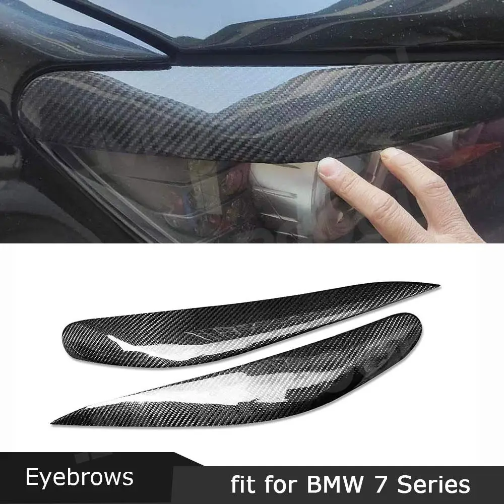 

JMCARCOOL для BMW 7 серии G01 2009-2015, передняя фара, противотуманная фара, наклейка на брови, веко, отделка из углеродного волокна, Стайлинг автомобиля