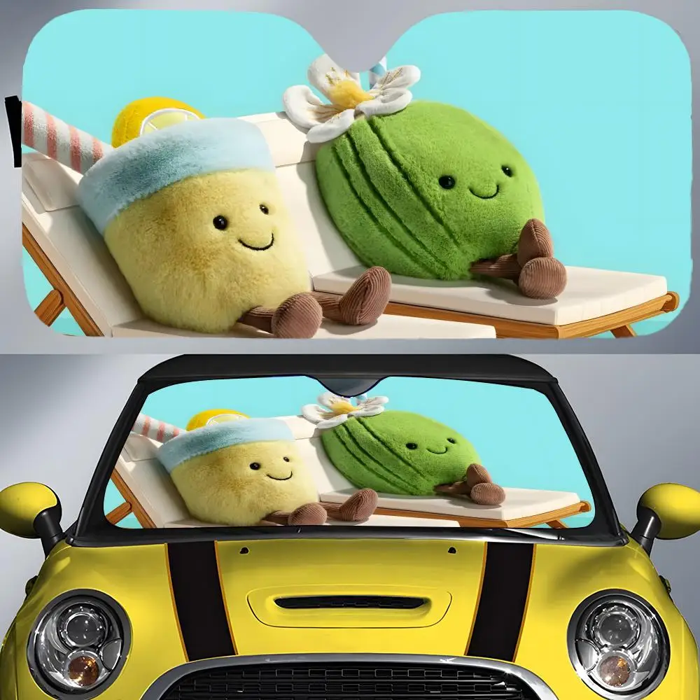 

Brand JJellycatTS Sun Visor Car Front Windshield Sun Shade UV Block Heat Insulation Sun Visor Window Cover