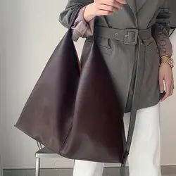 Luxe Mode Zachte Lederen Handtassen Vrouwen Bruin Grote Capaciteit Hand Tassen Winkelen Tote Vrouwelijke Casual Schoudertas Purse