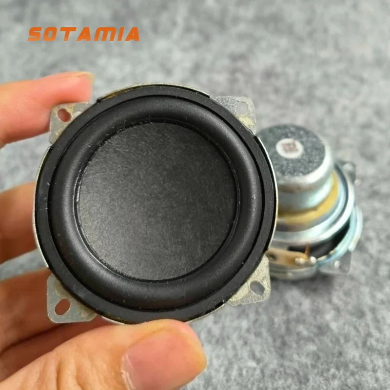 SOTAMIA 2Pcs 2 Inch Full Range Speaker 4 Ohm 15W Warped Angle Power HIFI Loudspeaker DIY Bluetooth Speaker Smart Appliance