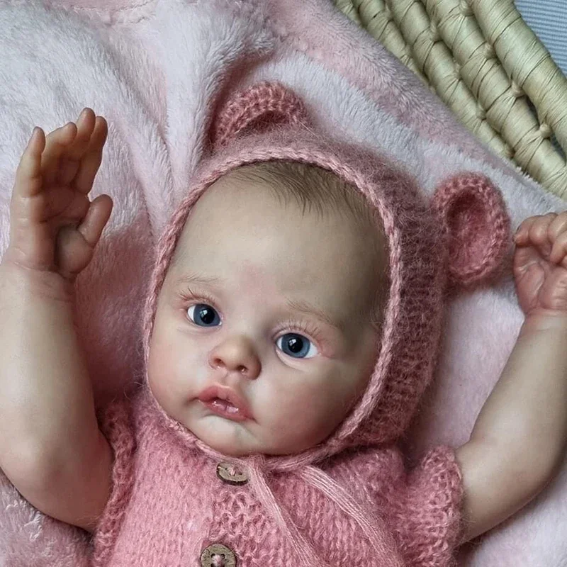 18inches Reborn Baby Doll Meadow Handmade Multilayer Painting 3D Skin with Visbile Veins Real Looking Baby Dolls Muñecas Reborn