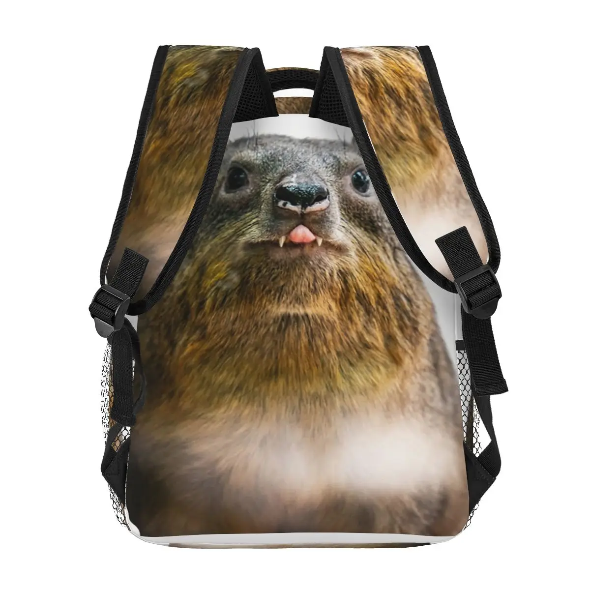 Rock Hyrax Photo Cute Vampire Potato Backpacks Boys Girls Bookbag Students School Bags Kids Rucksack Shoulder Bag Large Capacity