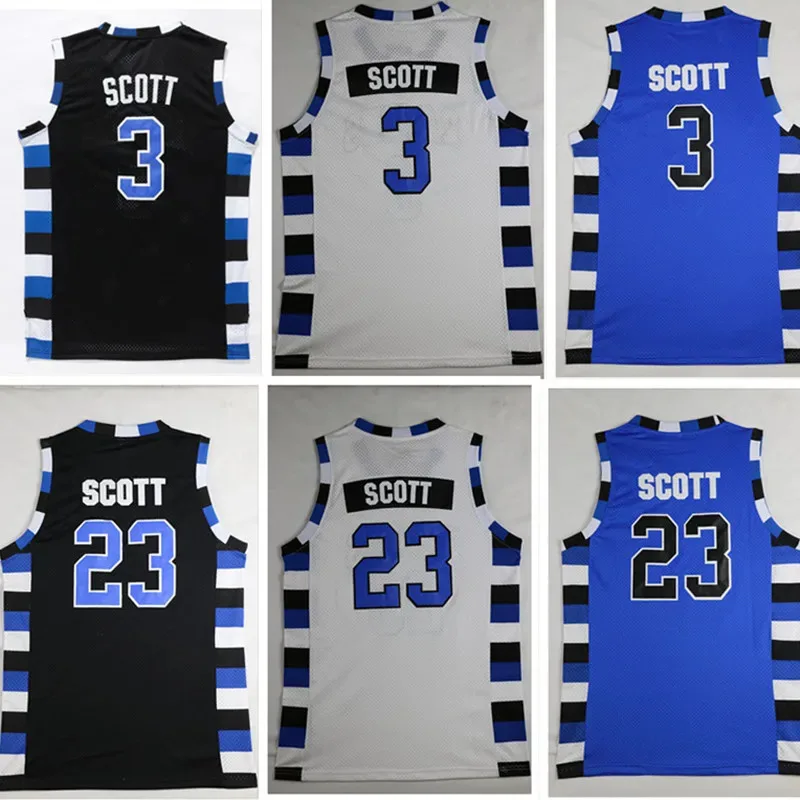 2025 Nuevo Cosplay One Tree Hill 23 #   RAVENS SCOTT 3 #   Camiseta de baloncesto, camiseta deportiva de película bordada ☆ ★ ee ☆ ★
