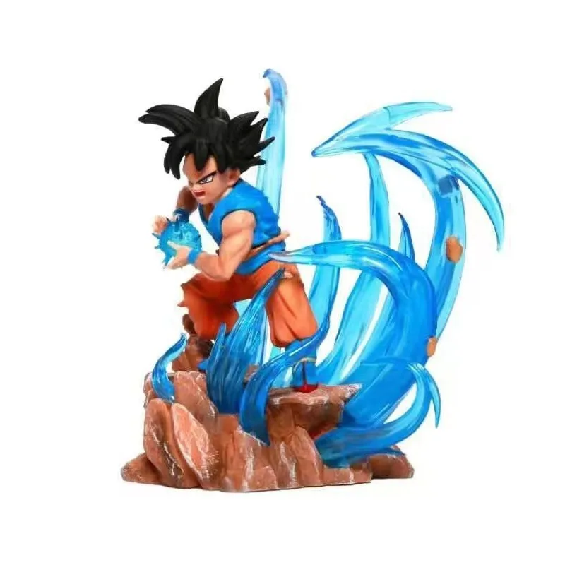 Figuras de acción de Dragon Ball de 12cm, modelo de figuras de acción de Son Goku, juguetes, adorno de escritorio, colección de figuras para niños, regalo de cumpleaños