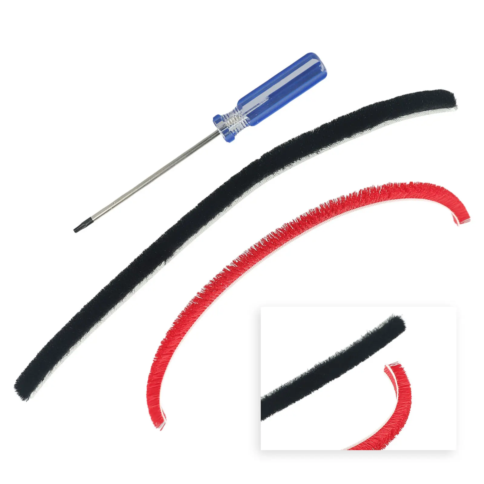 2pcs For Dyson 26cm Plush Strips With Screwdriver For Dyson V11-V15 Roller Brush Household Vacuum Cleaner Accessories