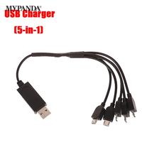 5 in 1 Multi-function Charger Cable 3.7V 500mAh For E58 XS809 Battery charging Rc Drone Lithium Battery Charger Accessory