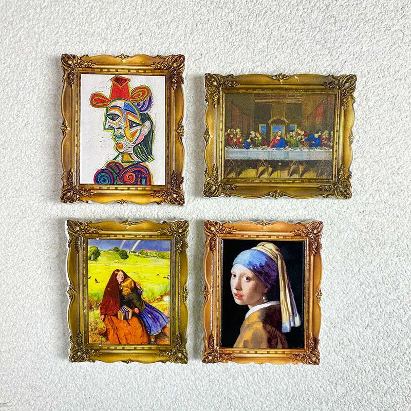 Italy Milan Art Fridge Magnet Cute Magnets for Fridge, Netherlands/Italy/Spain Masterpiece Iman Nevera, Small Magnets Home Decor