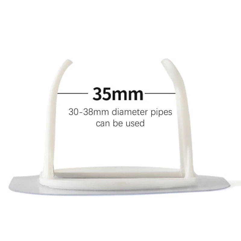 Washing Machine Drain Pipe Holder Self-adhesive Non-punching Household Drum Washing Machine Outlet Pipe Fixed Buckle Pipe Clamp