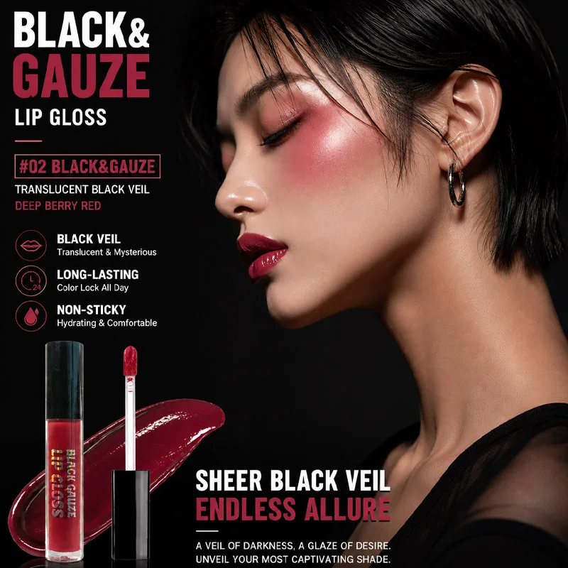 Velvet Matte Lip Gloss Long-Lasting Waterproof Pigmented Lip Tint Makeup